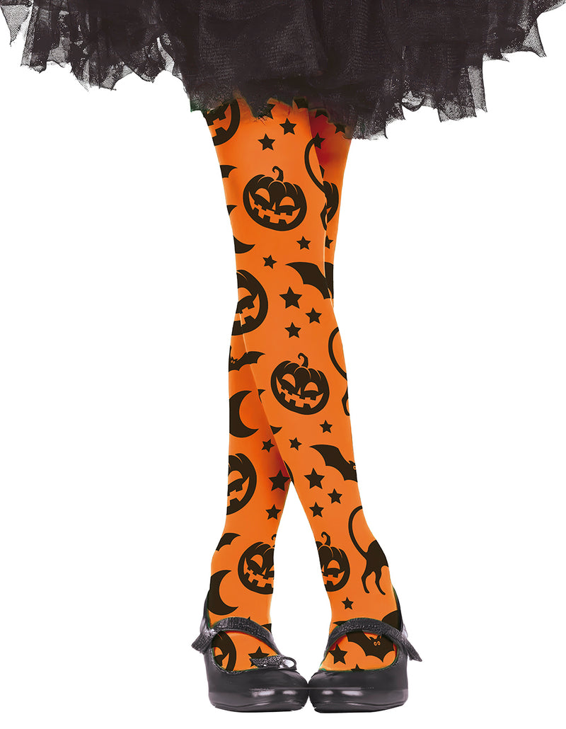 ORANGE HALLOWEEN TIGHTS