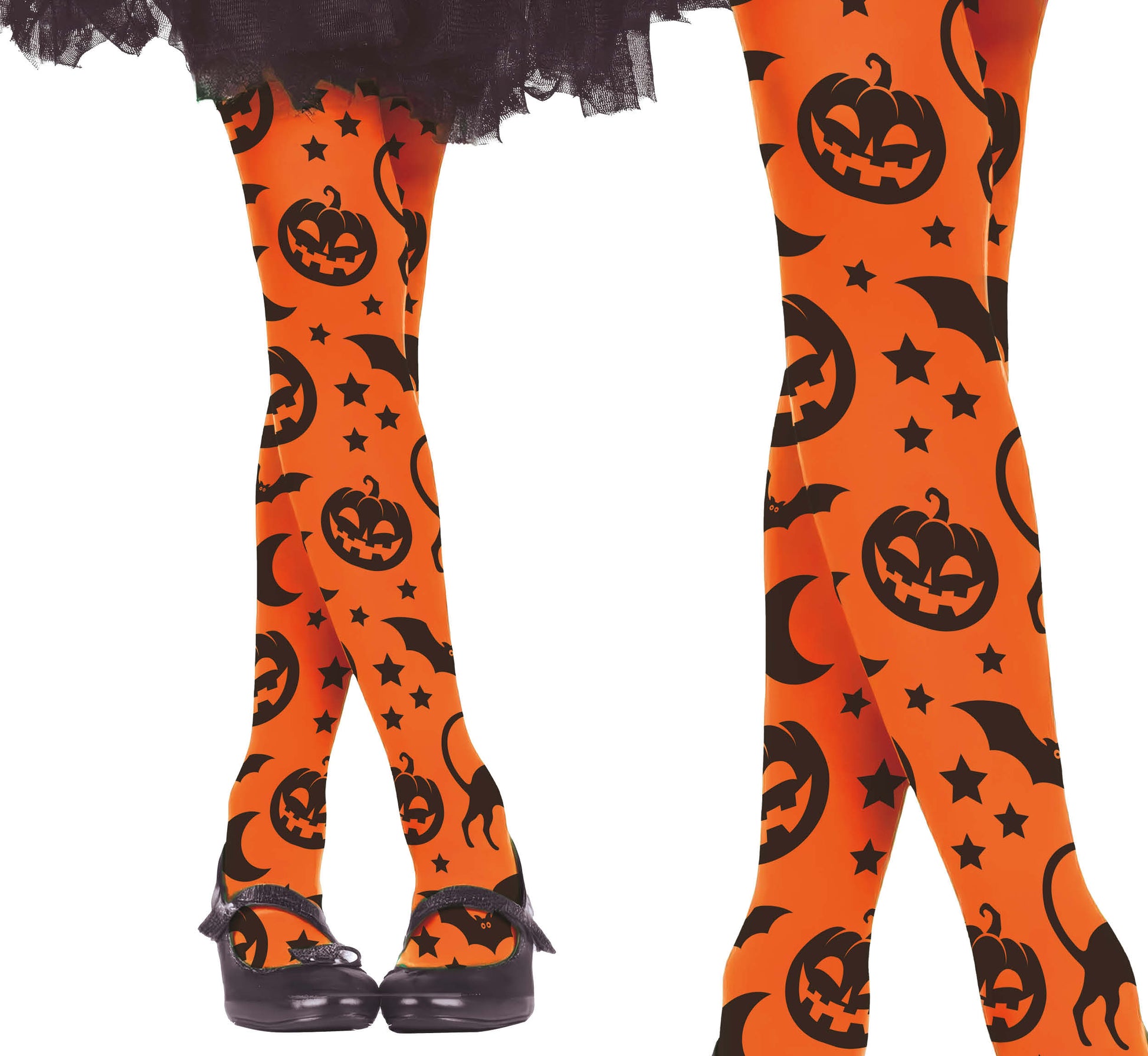 ORANGE HALLOWEEN TIGHTS
