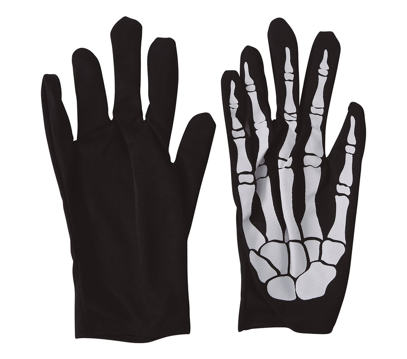 PAIR OF SKELETON GLOVES 25 CMS
