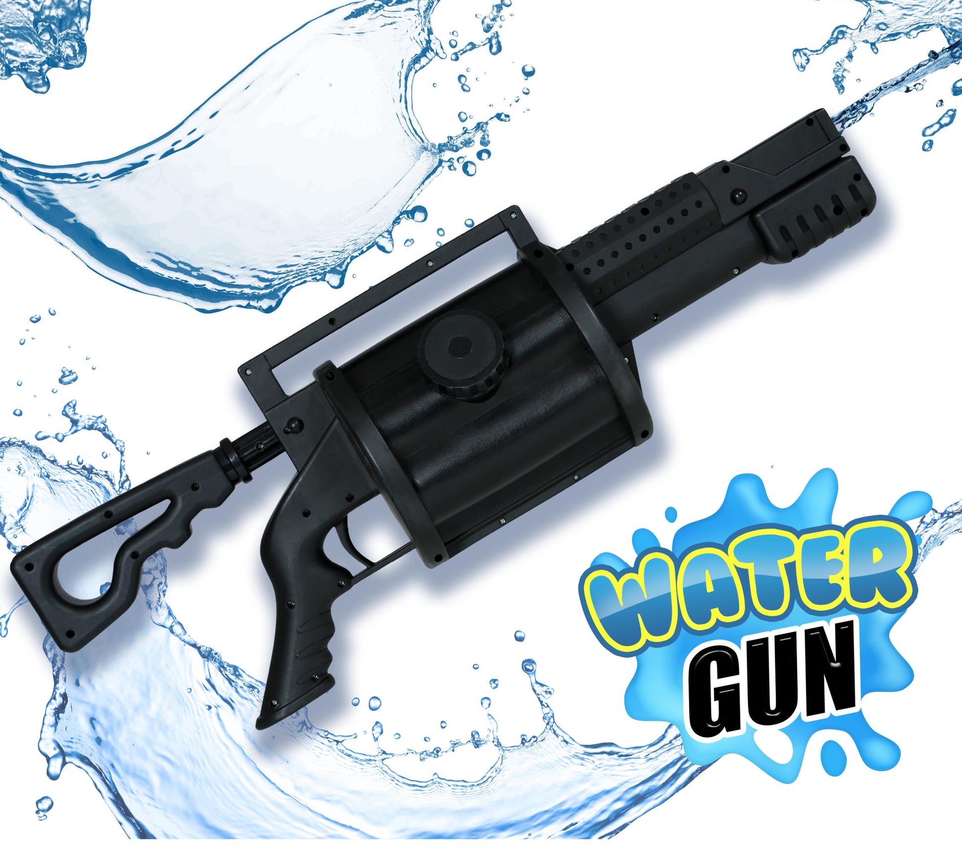 WATER MACHINE GUN, BLACK 60 CM