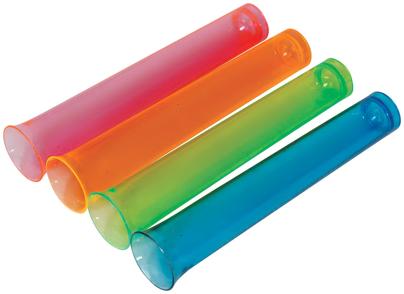 15 TEST TUBES ASSORTED COLORS 13 CM