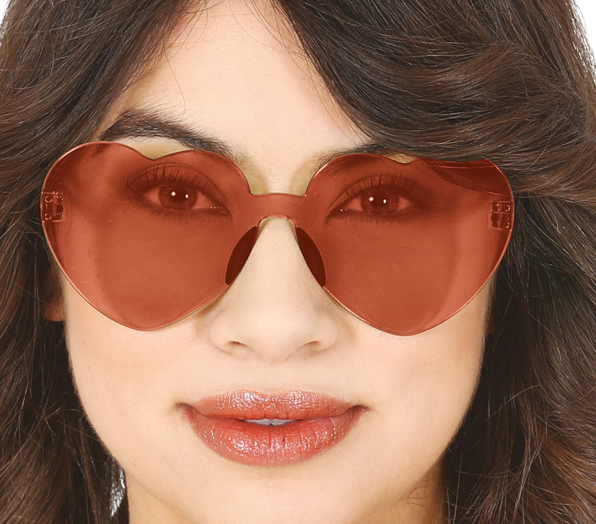 TRANSPARENT HEART GLASSES