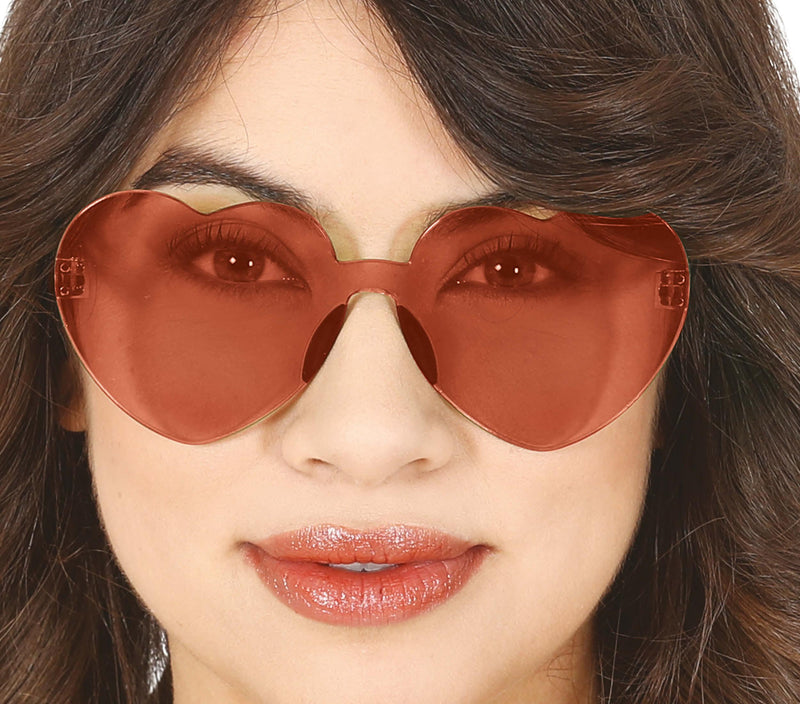 TRANSPARENT HEART GLASSES