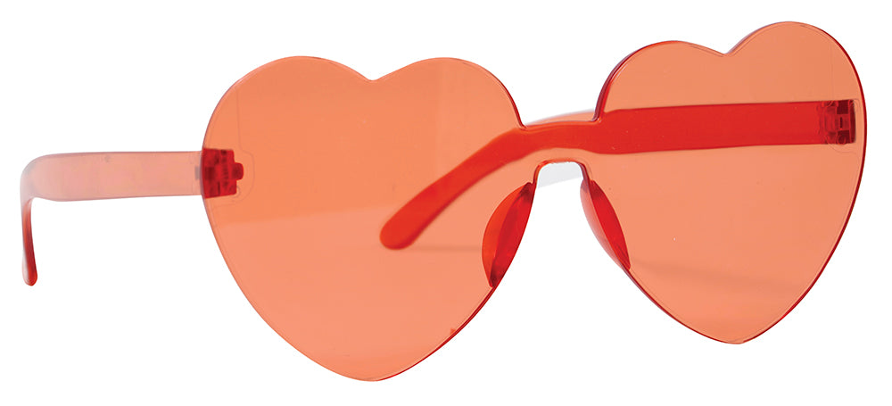 TRANSPARENT HEART GLASSES