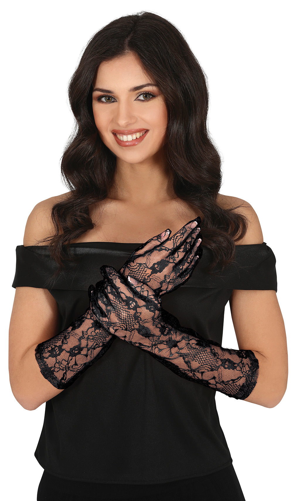 LACED GLOVES, 38 CM