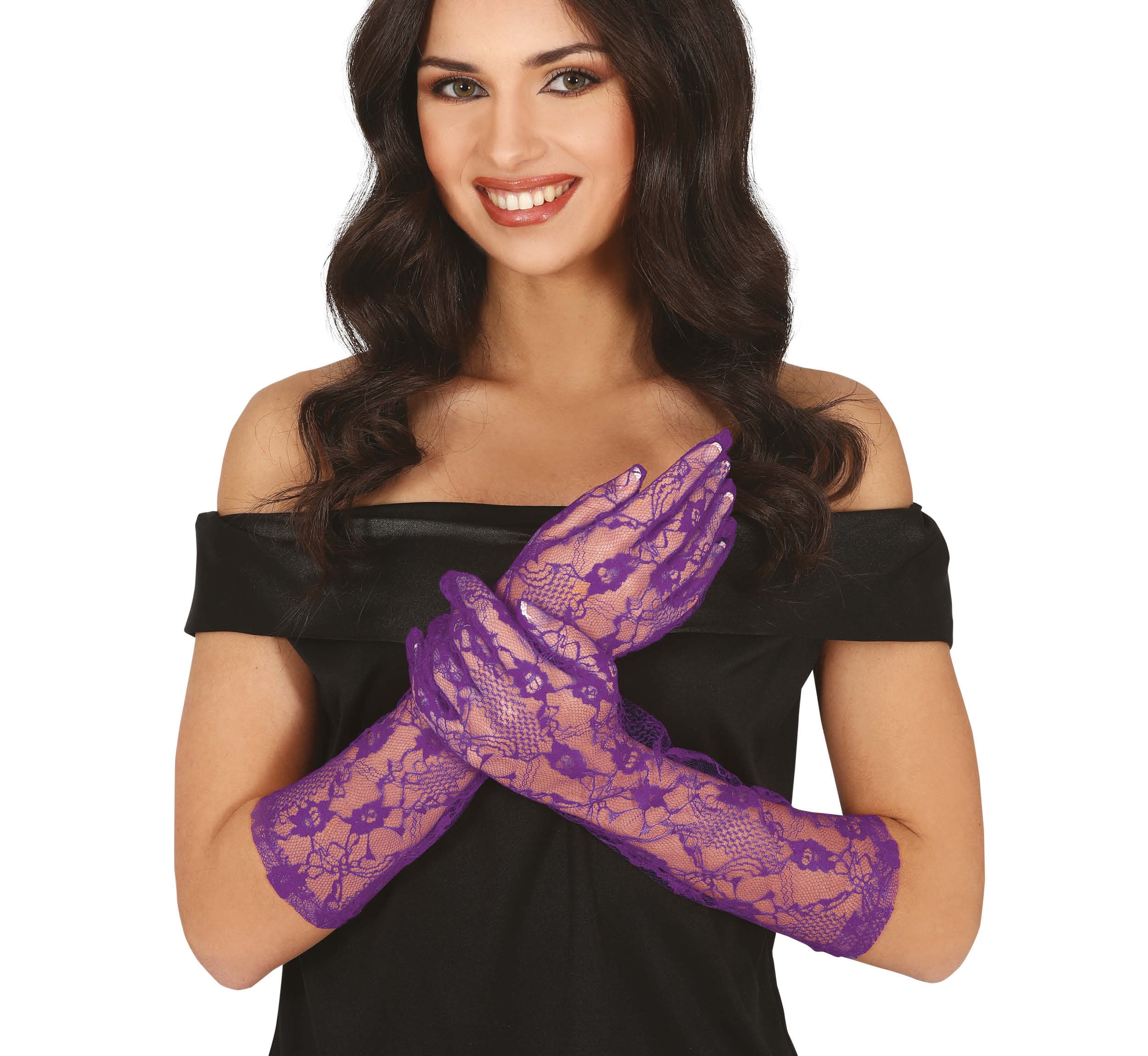 LACED GLOVES, 38 CM