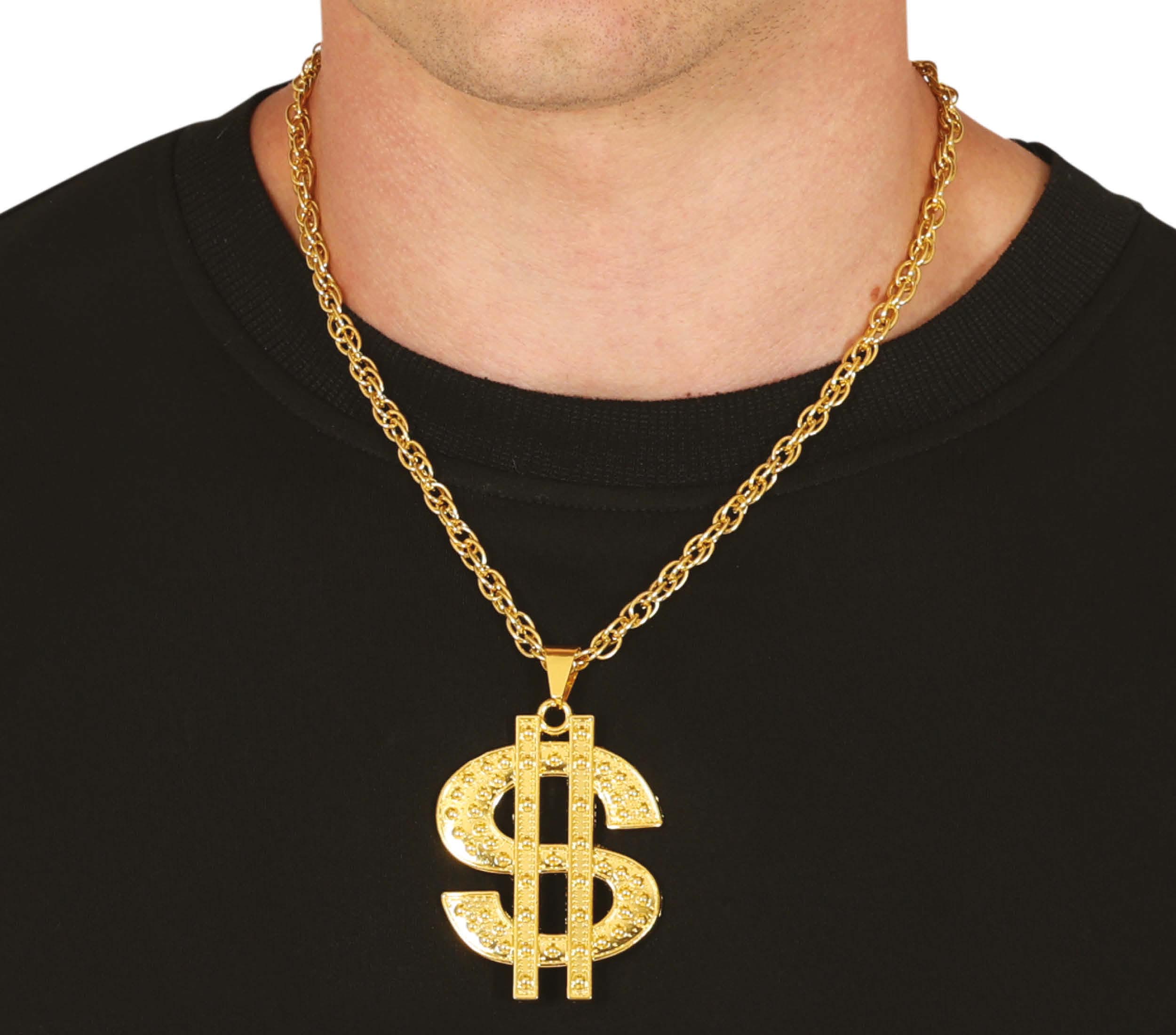 DOLLAR GOLDEN METAL NECKLACE