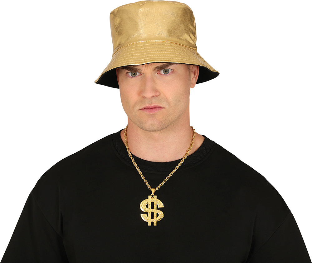 DOLLAR GOLDEN METAL NECKLACE