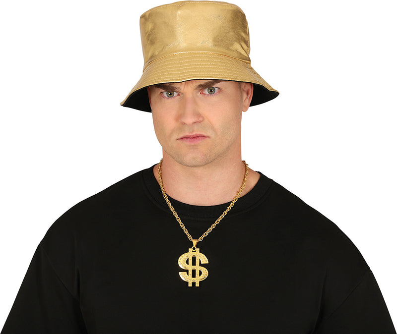 DOLLAR GOLDEN METAL NECKLACE