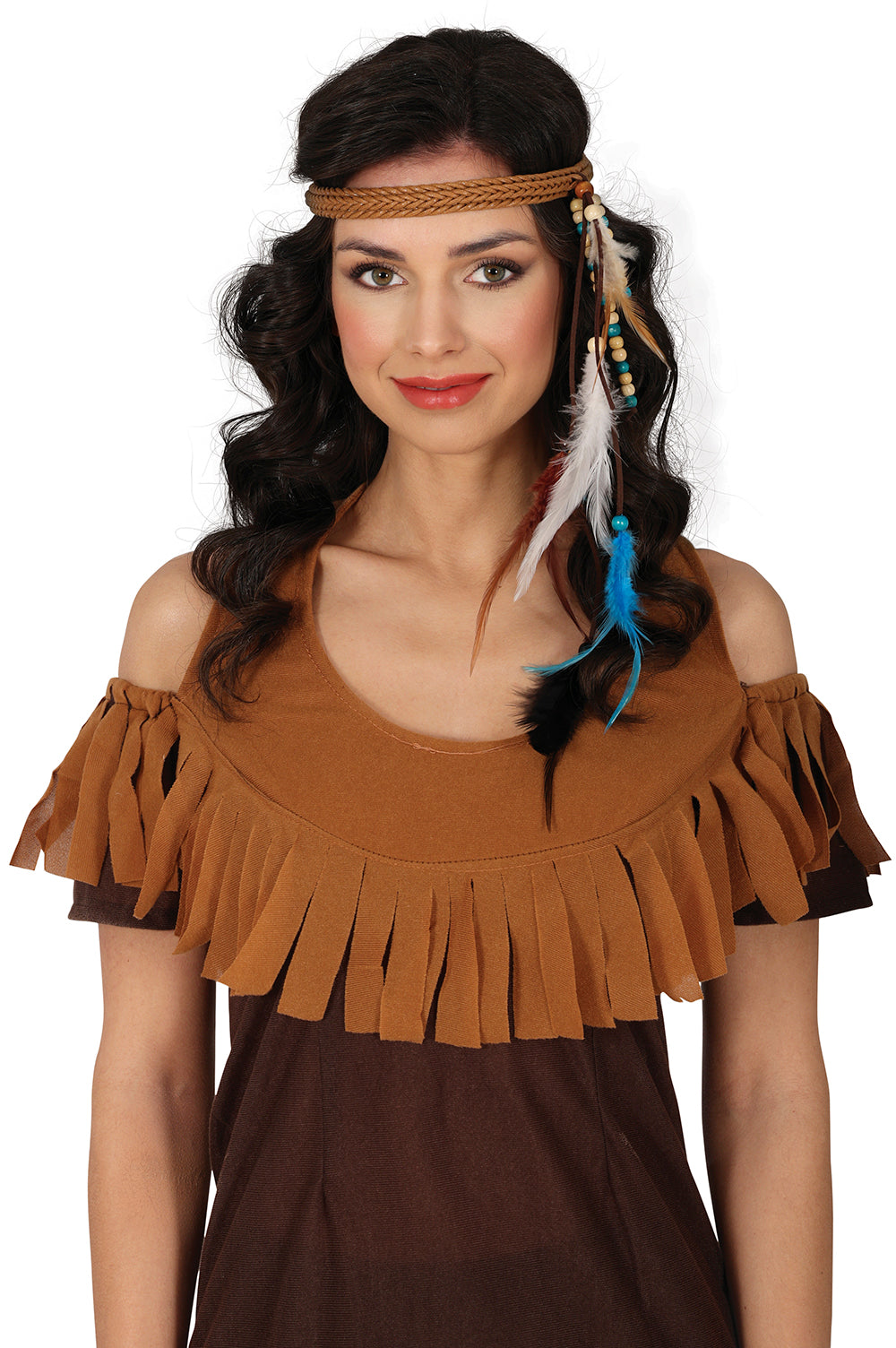 INDIAN HEADBAND WITH FEATHERS, ADULTS