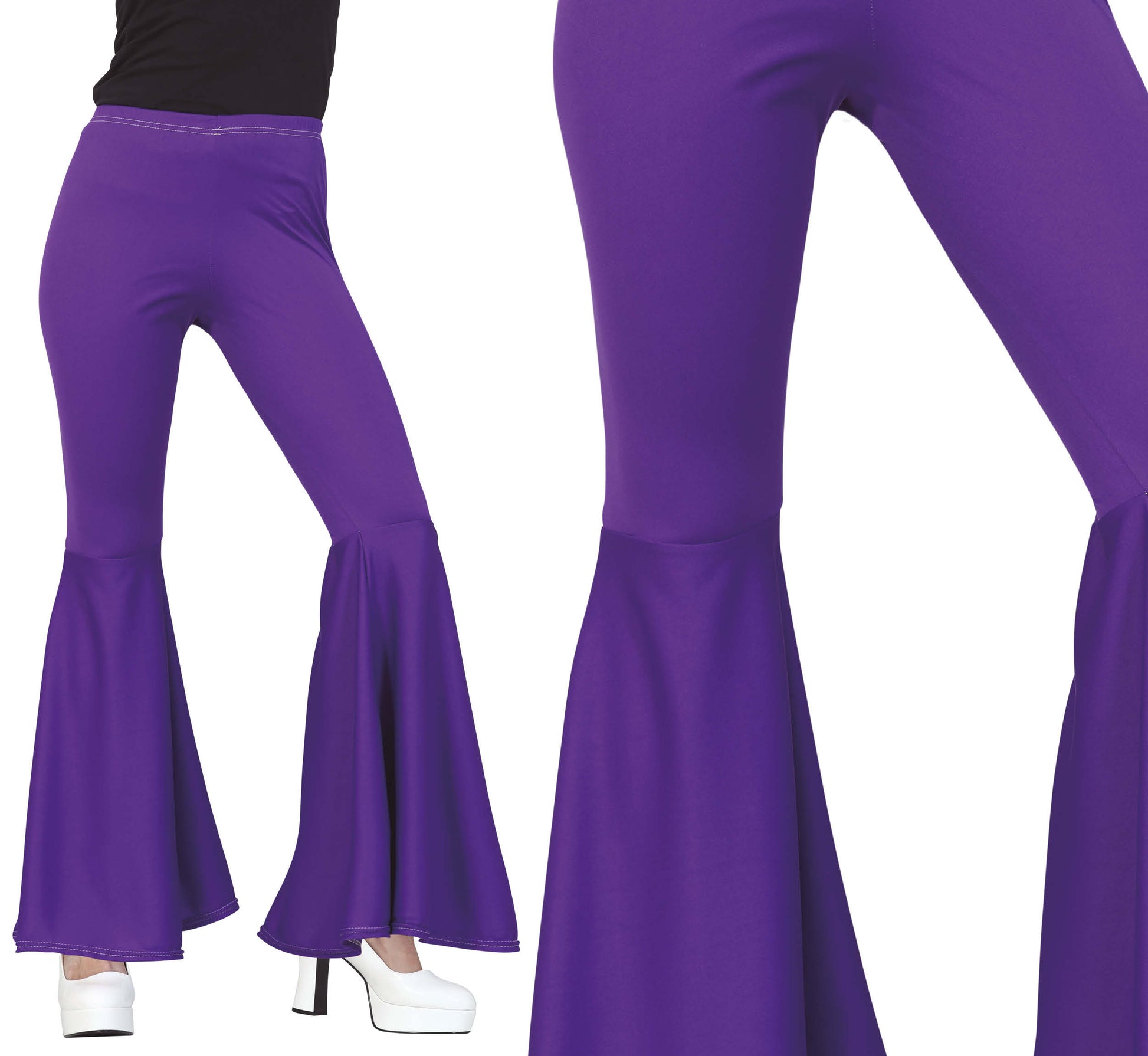 LILAC ELASTIC BELL PANTS