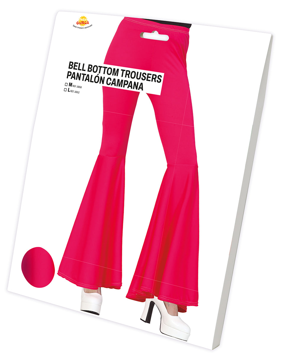 PINK ELASTIC BELL PANTS