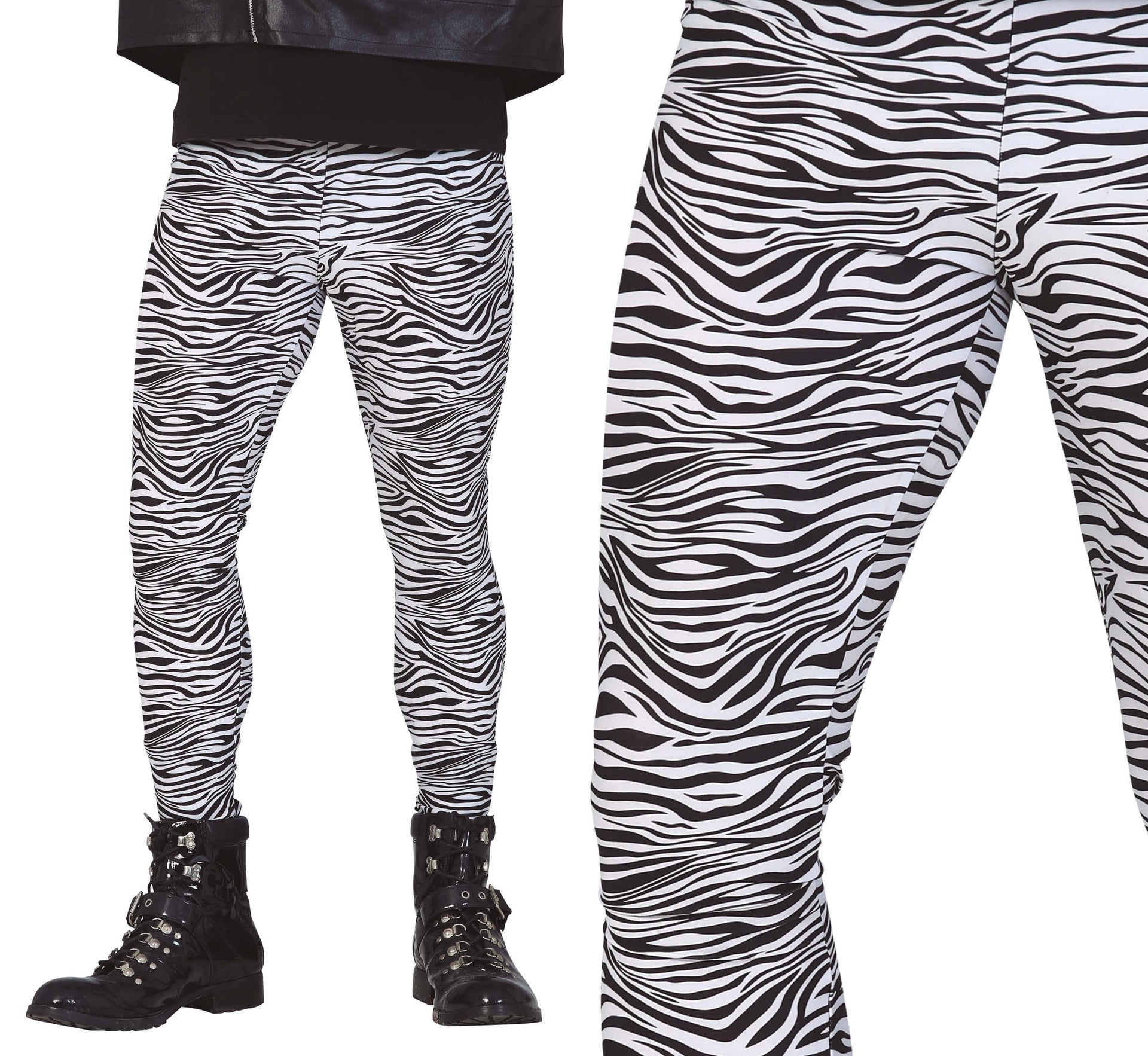 ROCK PANTS WITH ZEBRA PRINT