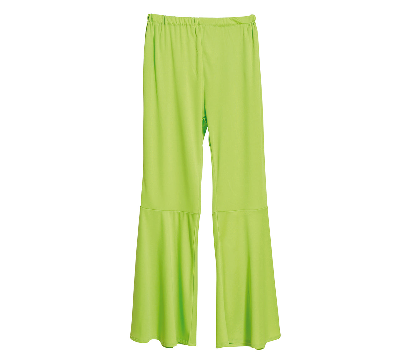 GREEN ELASTIC BELL PANTS