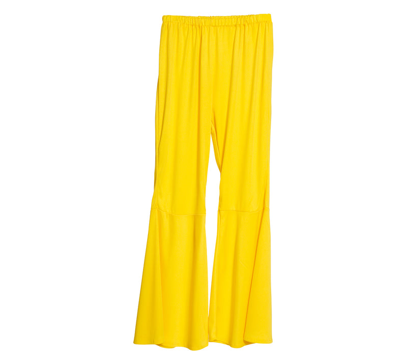 YELLOW ELASTIC BELL PANTS