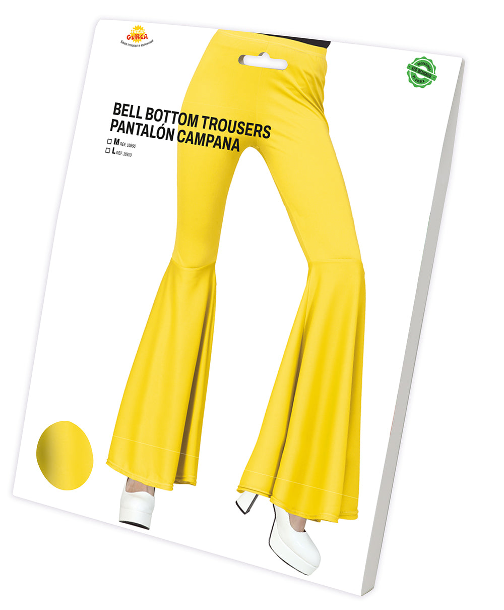 YELLOW ELASTIC BELL PANTS