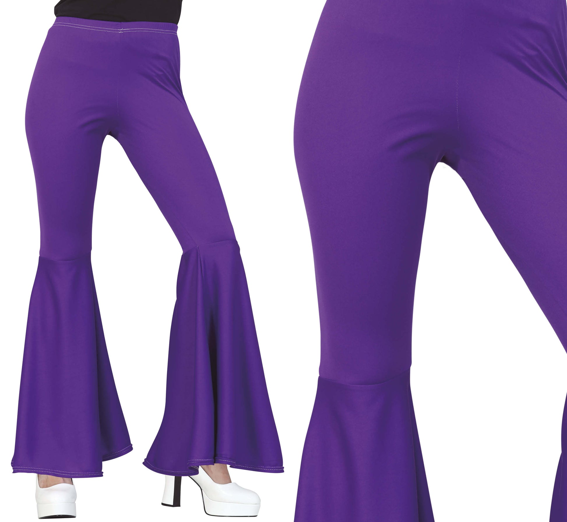 LILAC ELASTIC BELL PANTS