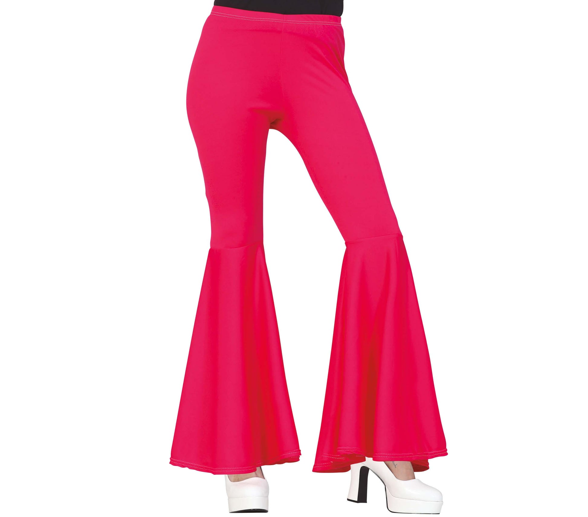 PINK ELASTIC BELL PANTS