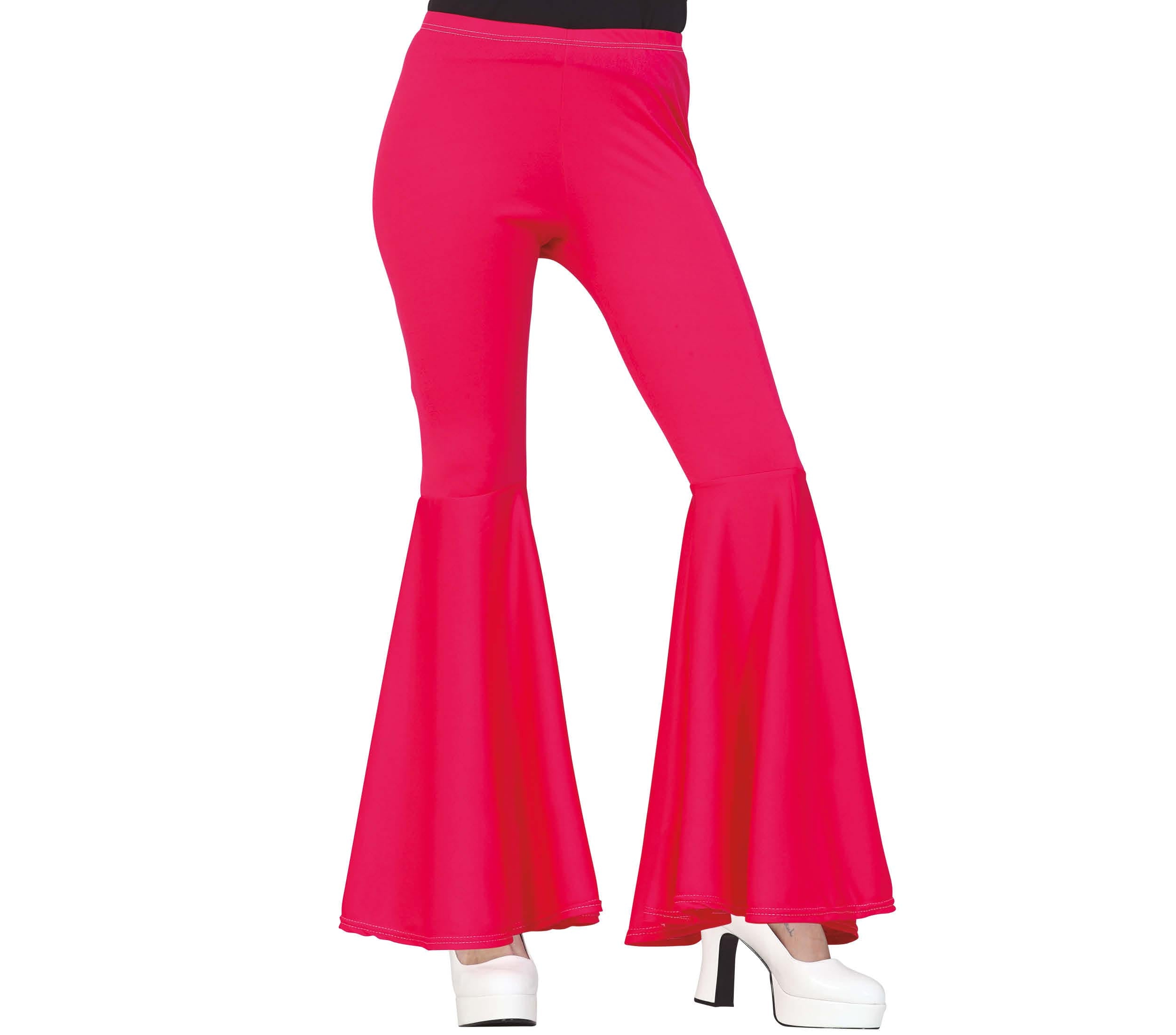 PINK ELASTIC BELL PANTS