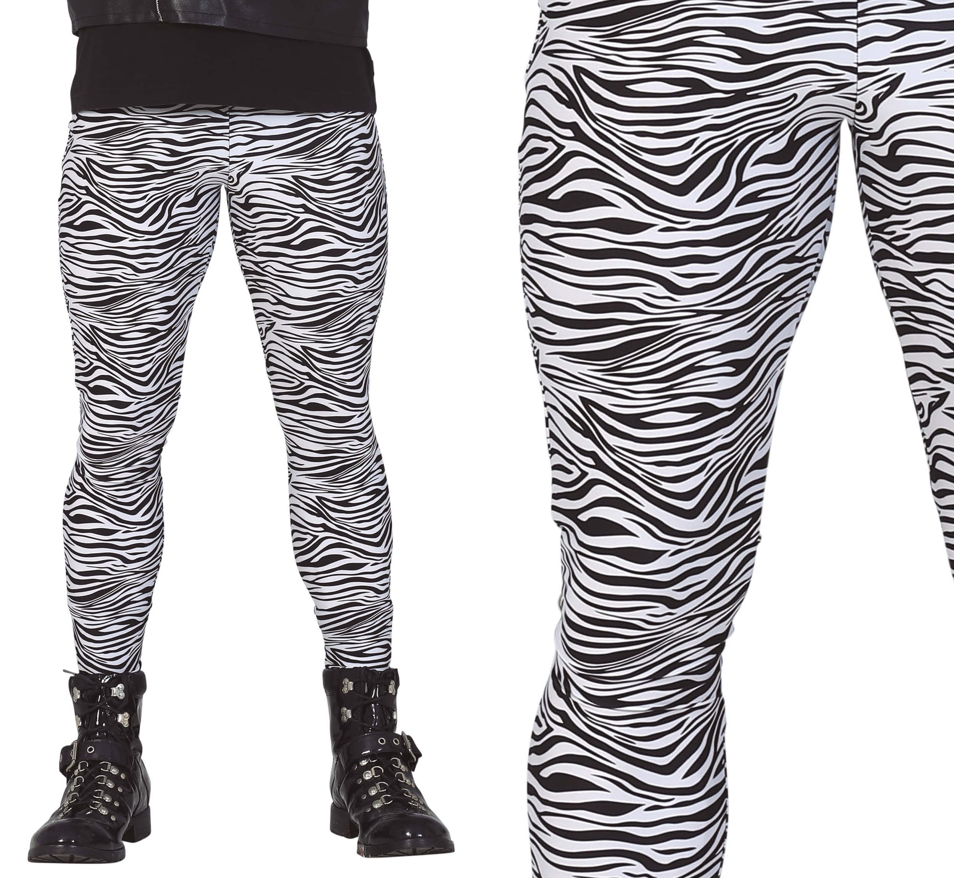 ROCK PANTS WITH ZEBRA PRINT