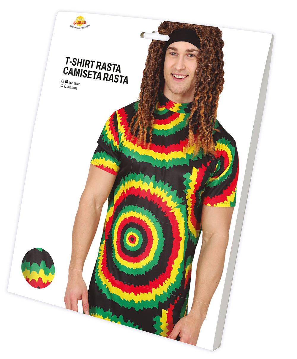 RASTA T-SHIRT, ADULT, 48 - 50 (M)