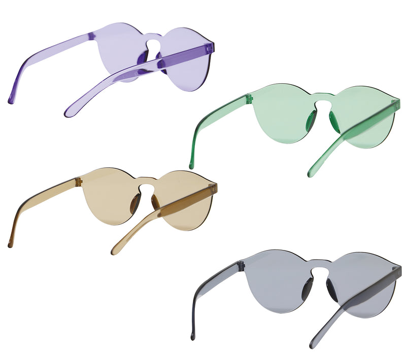 TRANSPARENT GLASSES ASSORTED COLORS