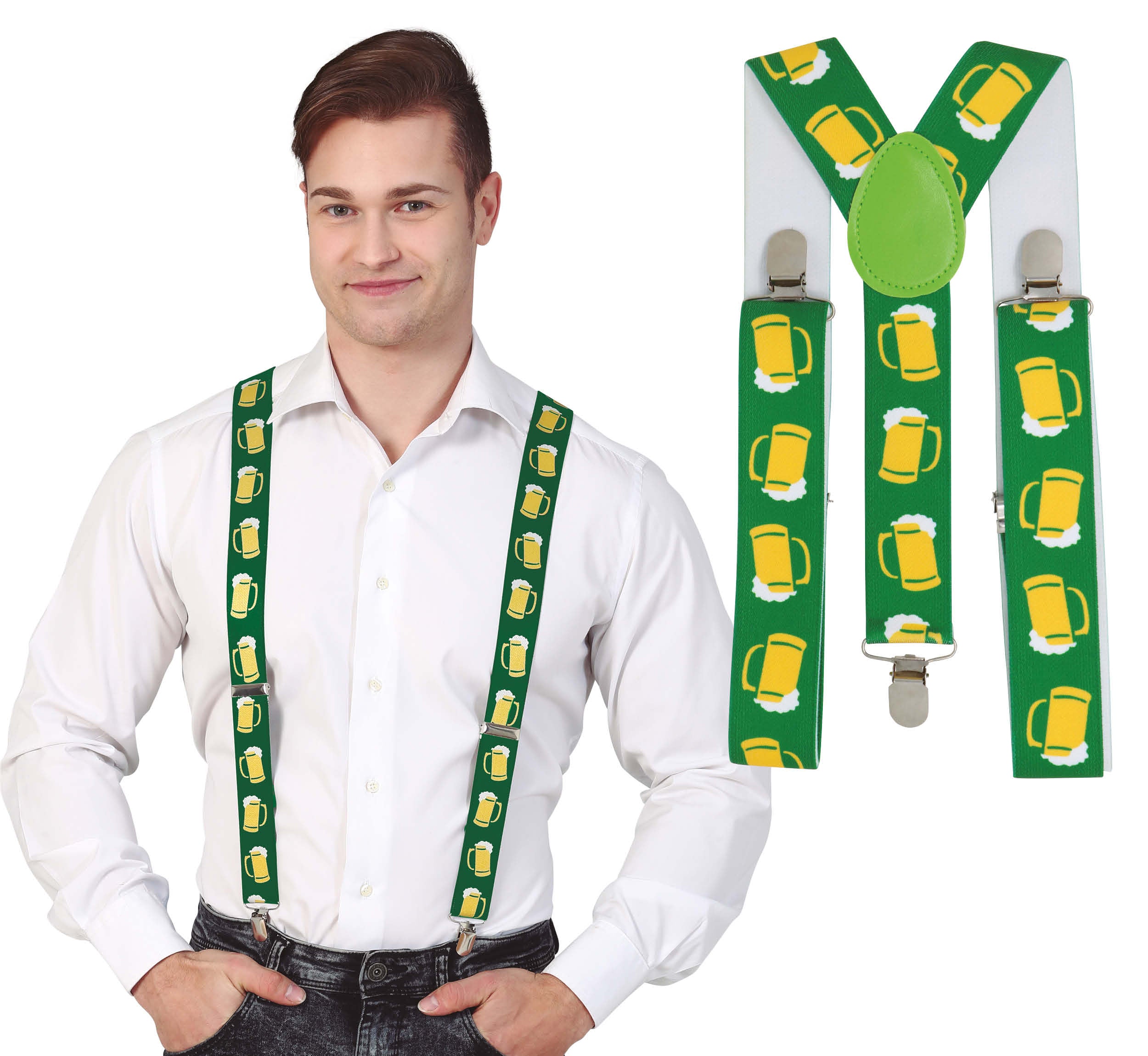 SUSPENDERS BEER MUGS