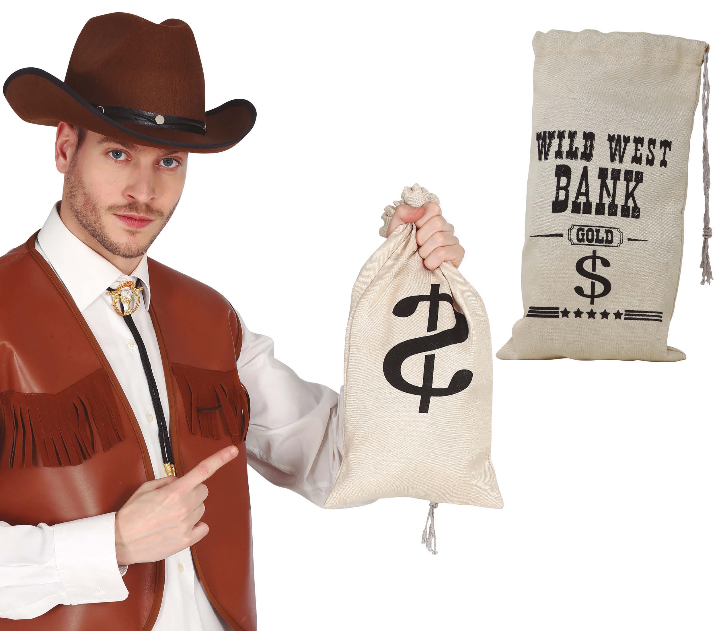 BAG CLOTH MONEY COWBOY 42X22 CMS.