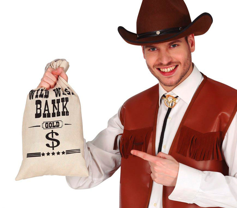 BAG CLOTH MONEY COWBOY 42X22 CMS.