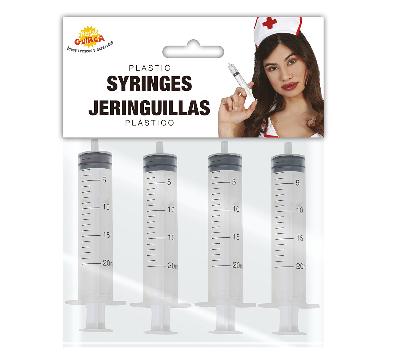 BAG OF 4 SYRINGES, 12 CM