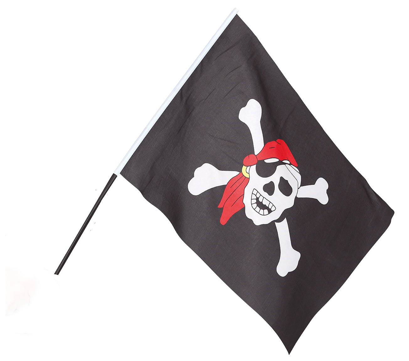 PIRATE FLAG WITH POLE 45X30 CMS.