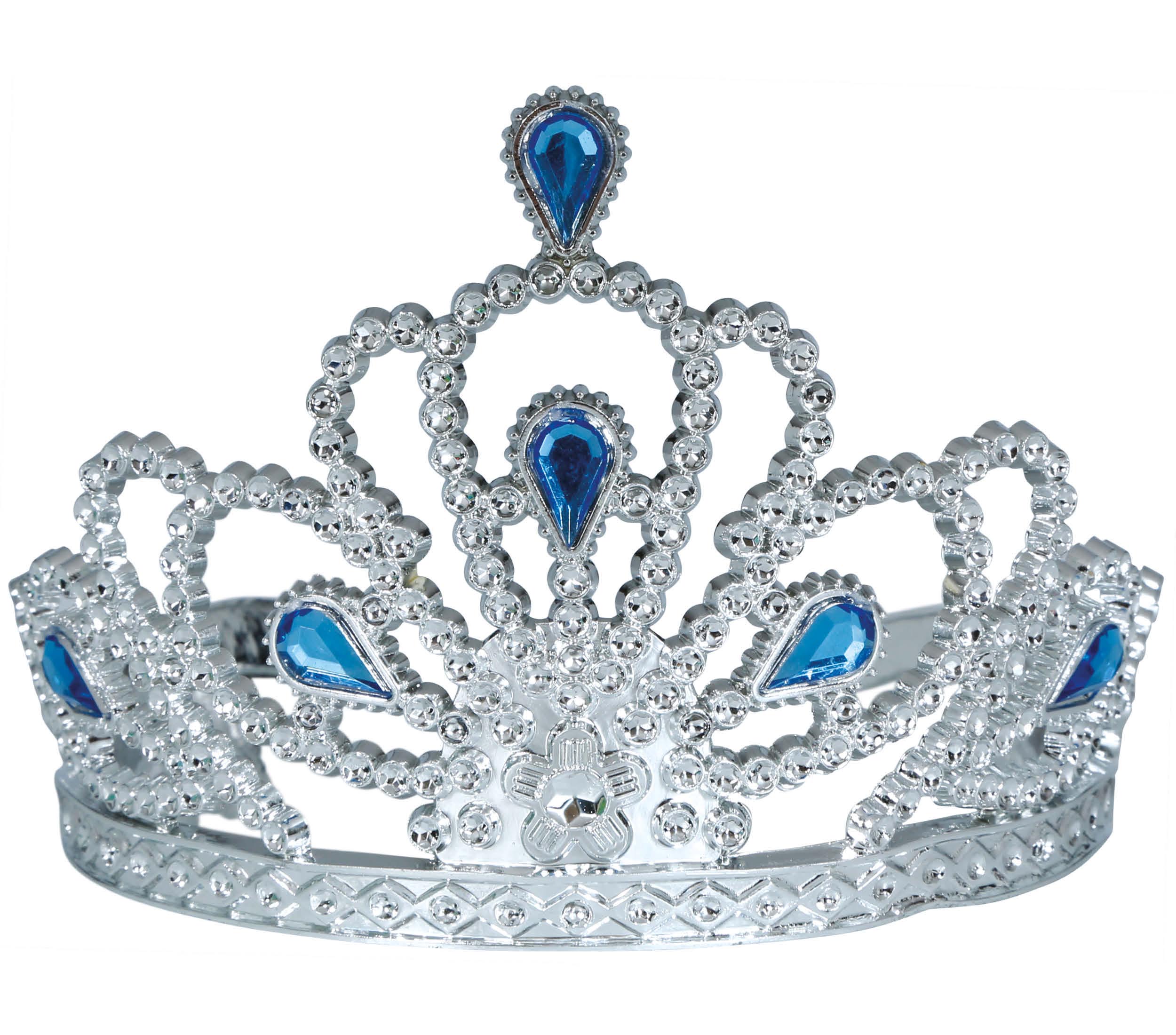 SILVER HEADBAND WITH BLUE STONES, CHILD