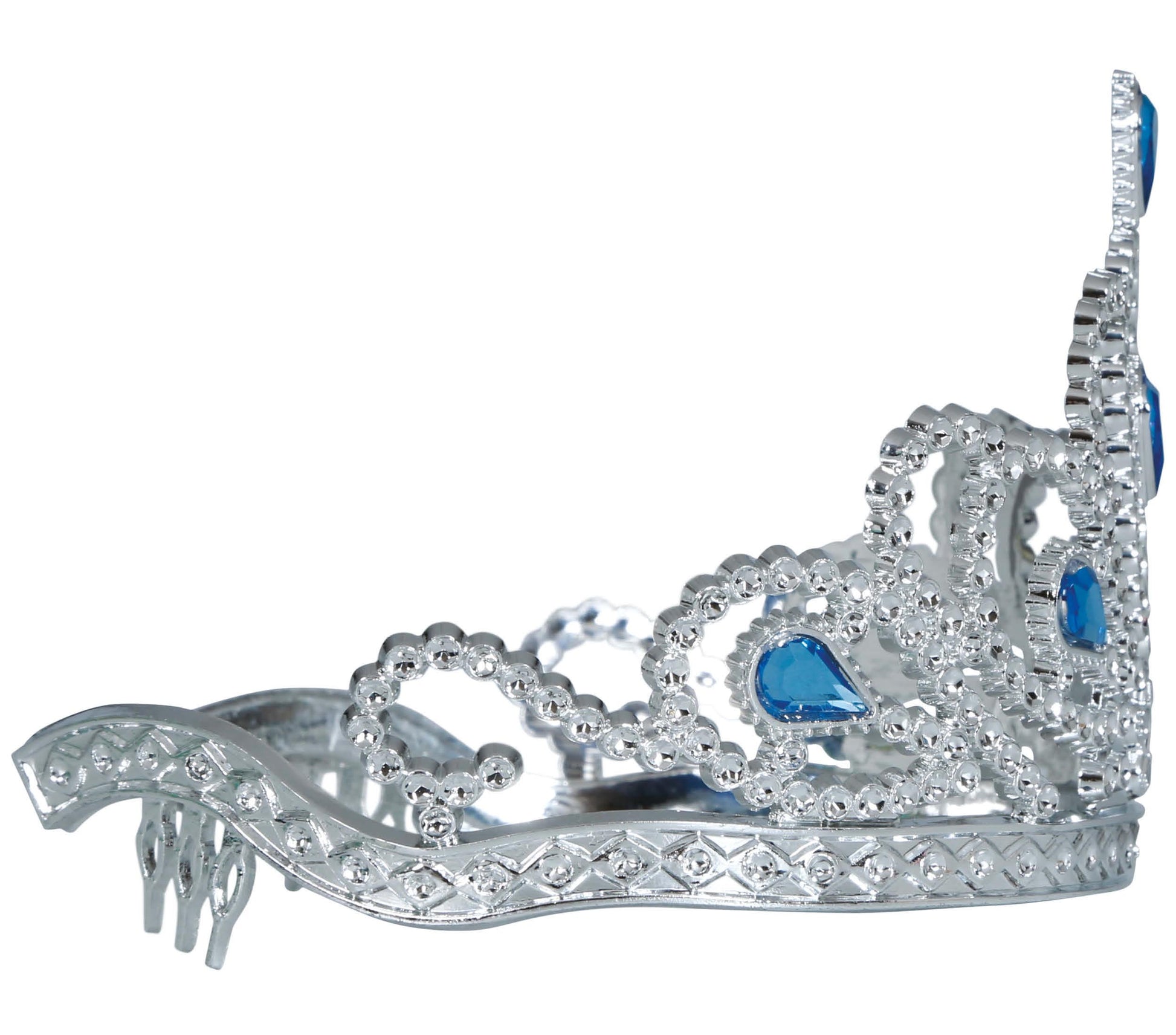 SILVER HEADBAND WITH BLUE STONES, CHILD