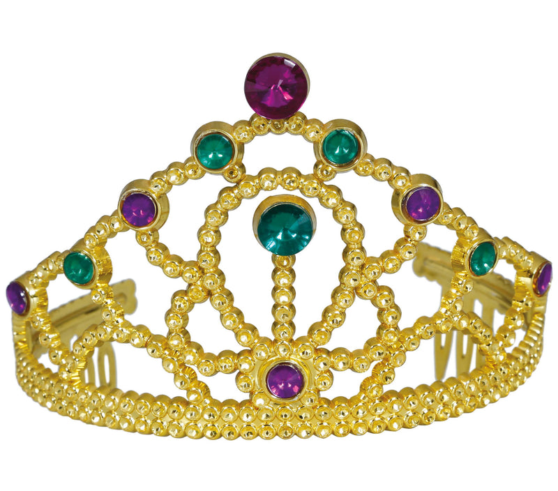 GOLD HEADBAND WITH MULTIC STONES, CHILD
