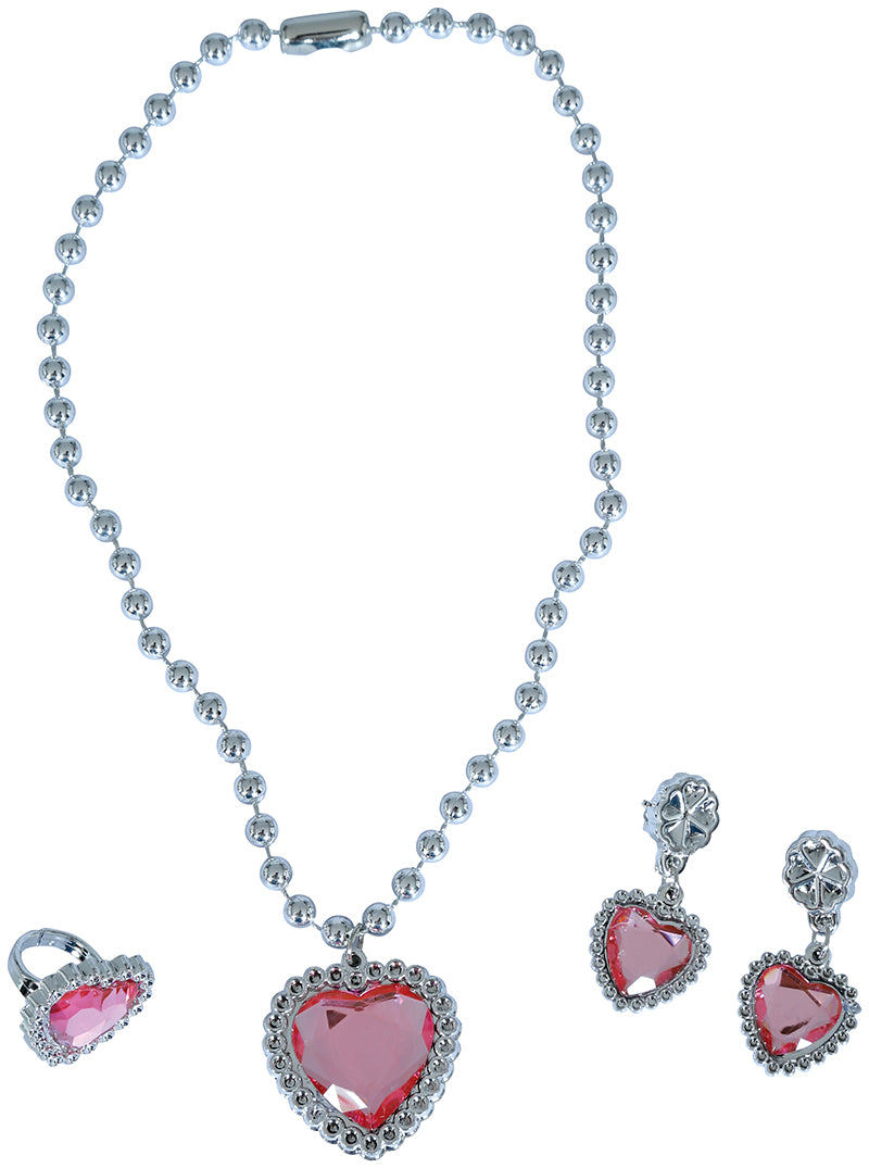 HEART SET (NECKLACE, RING AND EARRINGS)