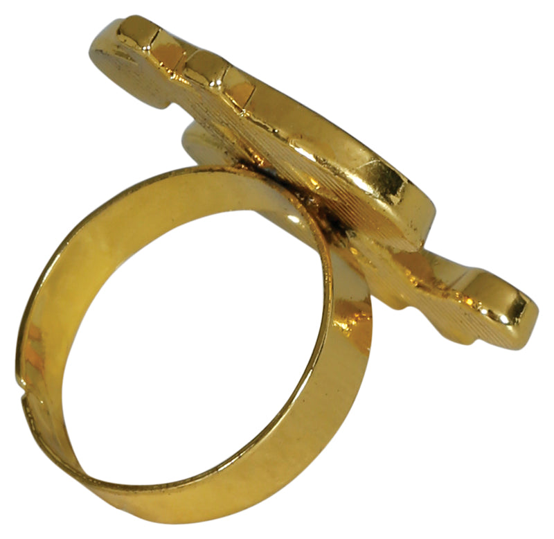 "DOLLAR" RING, METALLIC