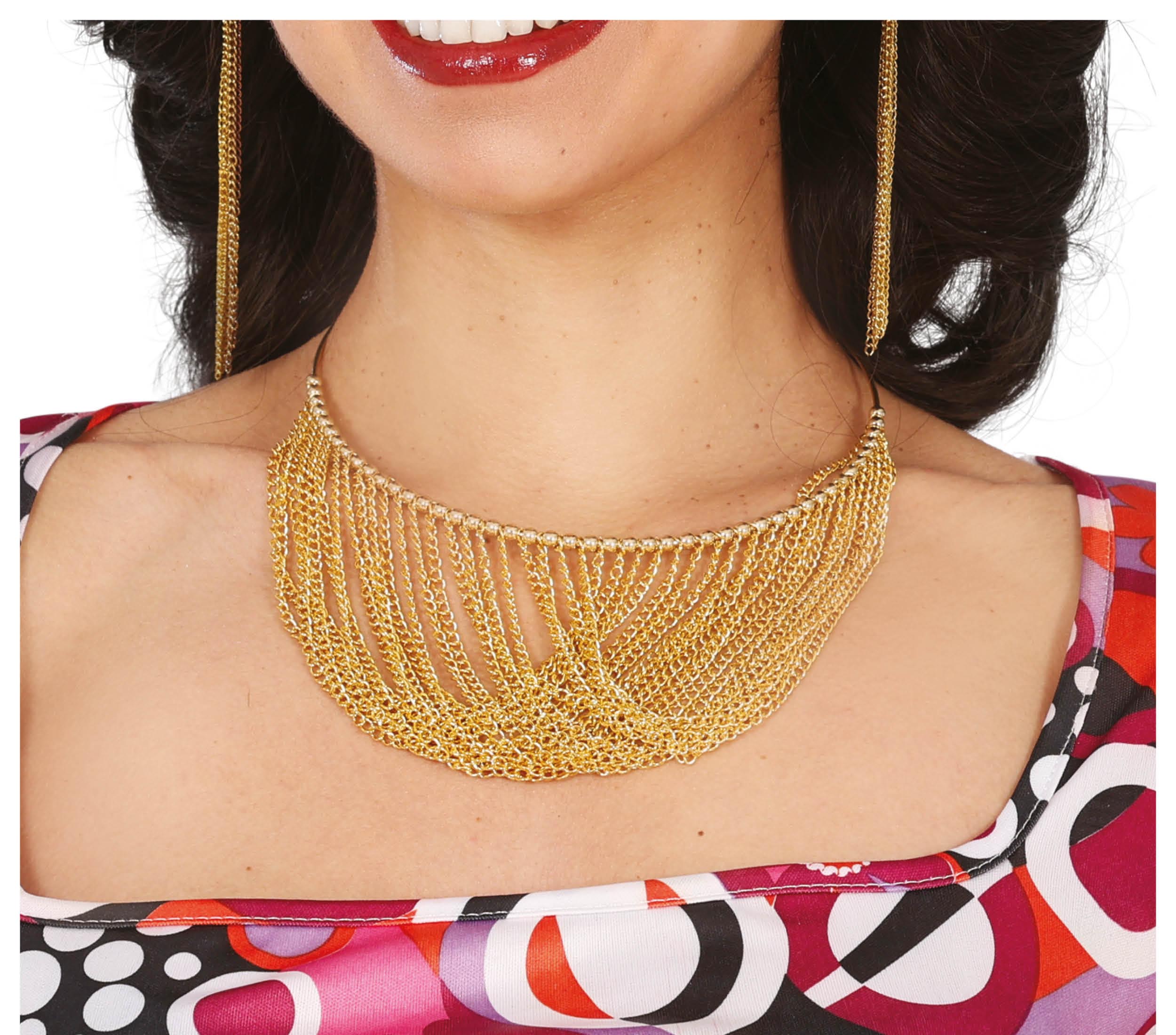 70'S NECKLACE, METALLIC