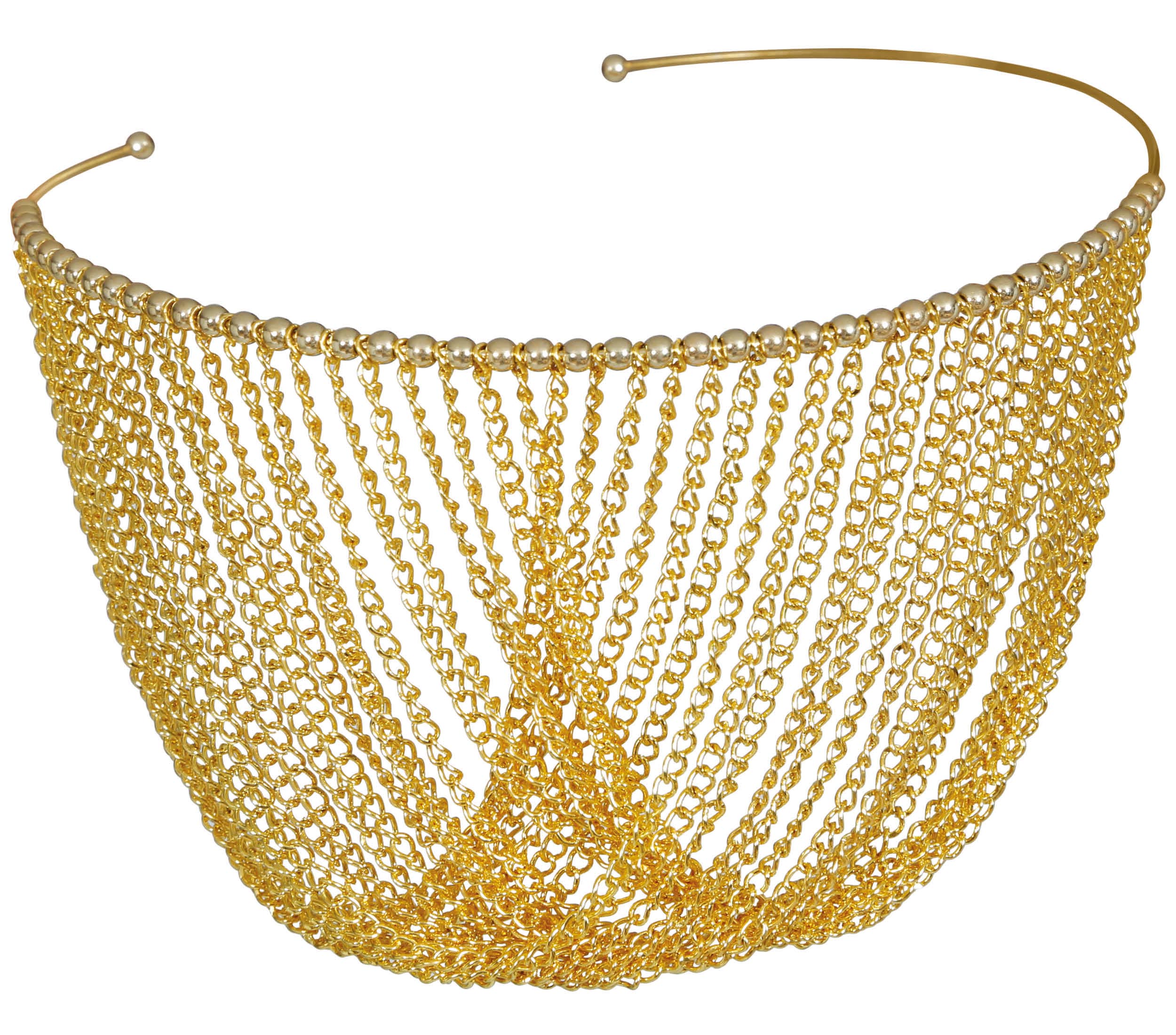 70'S NECKLACE, METALLIC