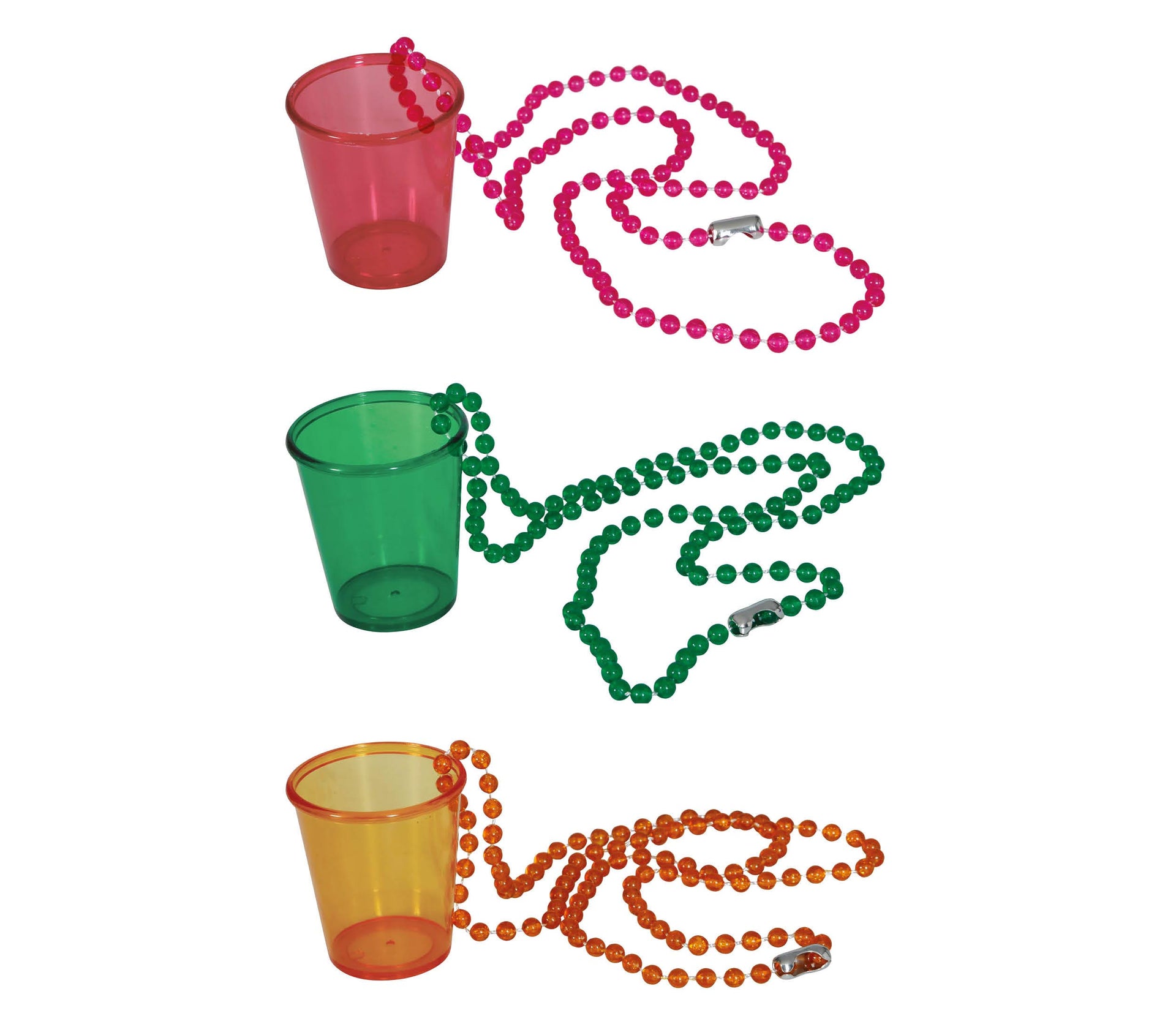 NECKLACE WITH GLASS ASSORTED COLOURS