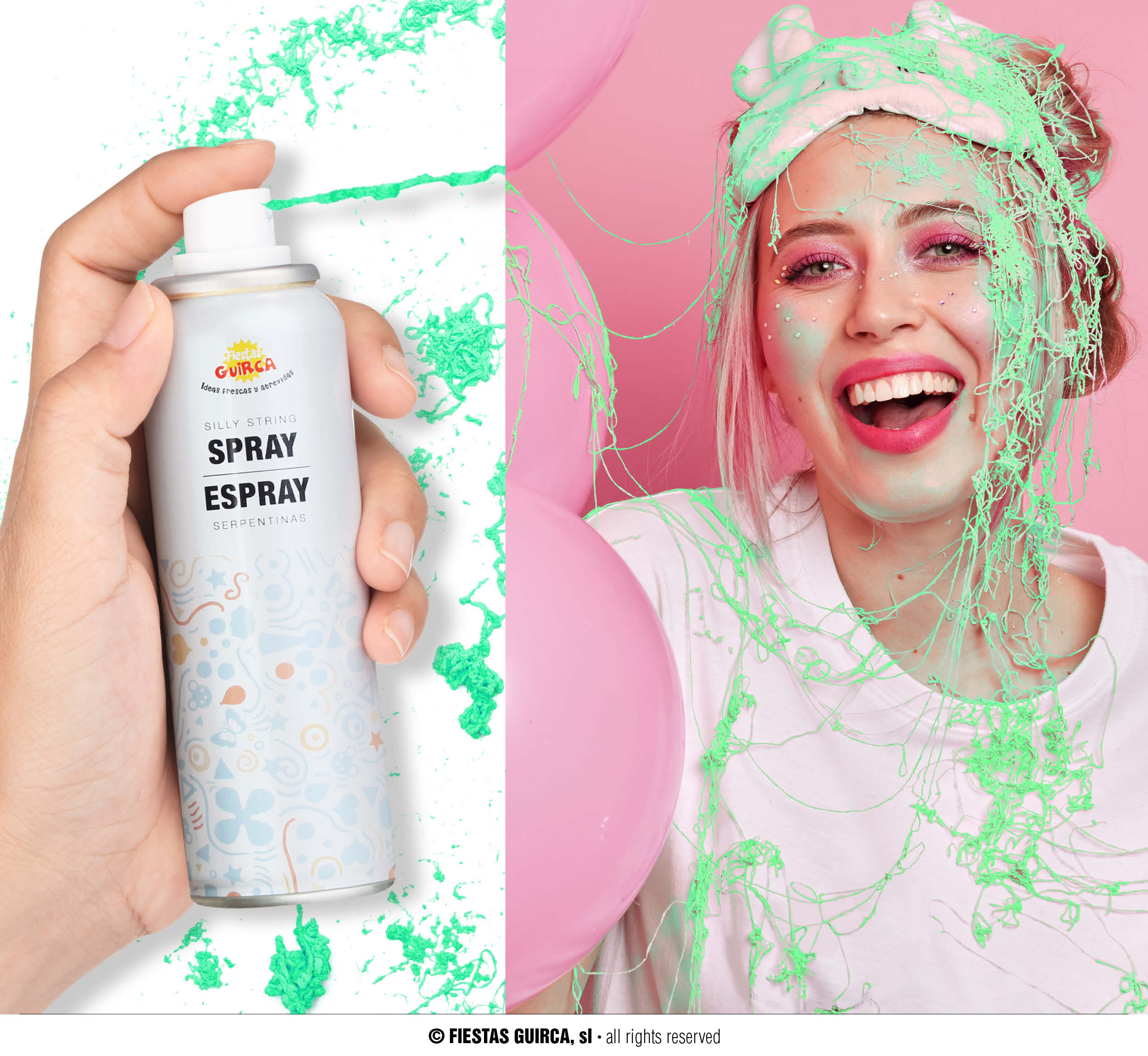 175 STREAMER SPRAY CAN,  83 ML, YEL/BL/R