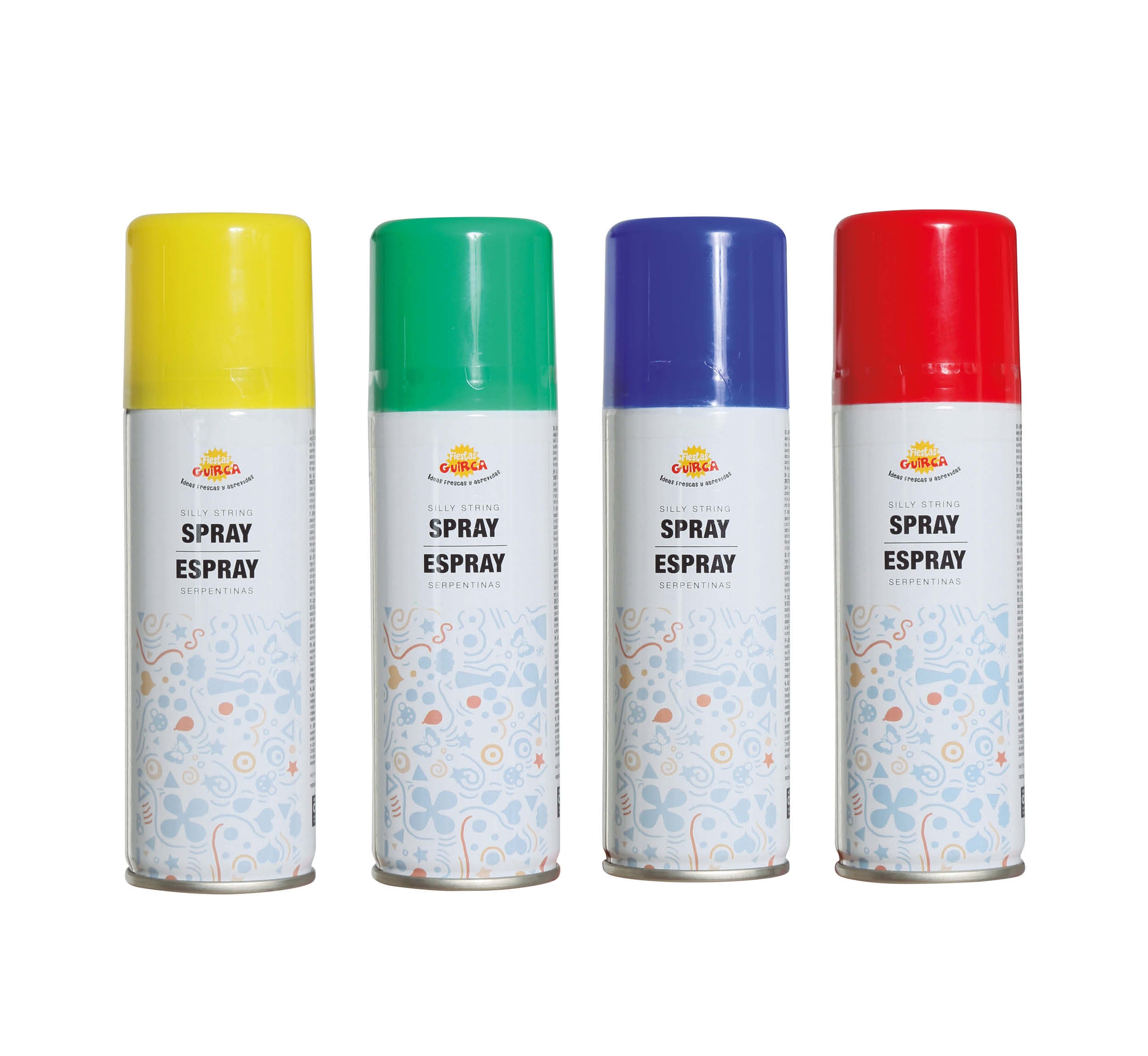 175 STREAMER SPRAY CAN,  83 ML, YEL/BL/R