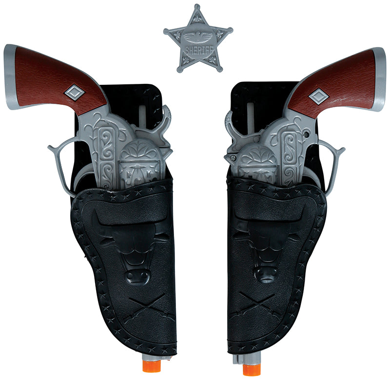 PAIR OF CARTRIDGES WITH 2 PISTOLS OF 24 CMS