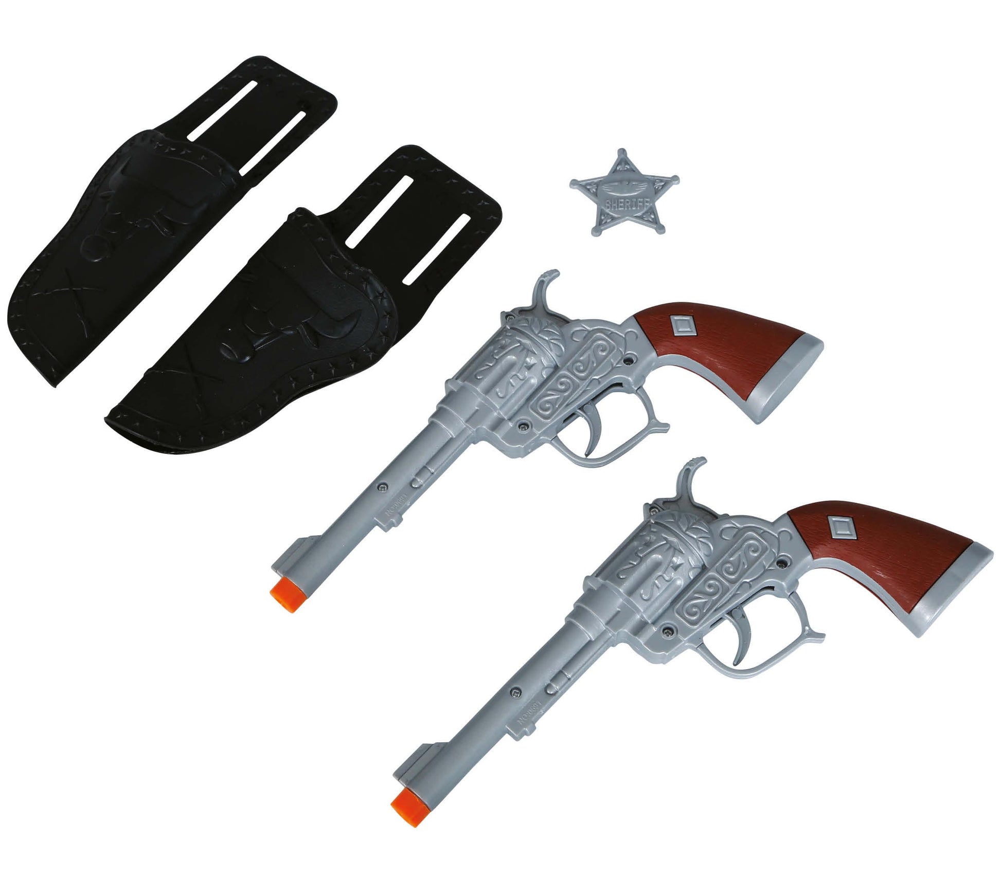 PAIR OF CARTRIDGES WITH 2 PISTOLS OF 24 CMS