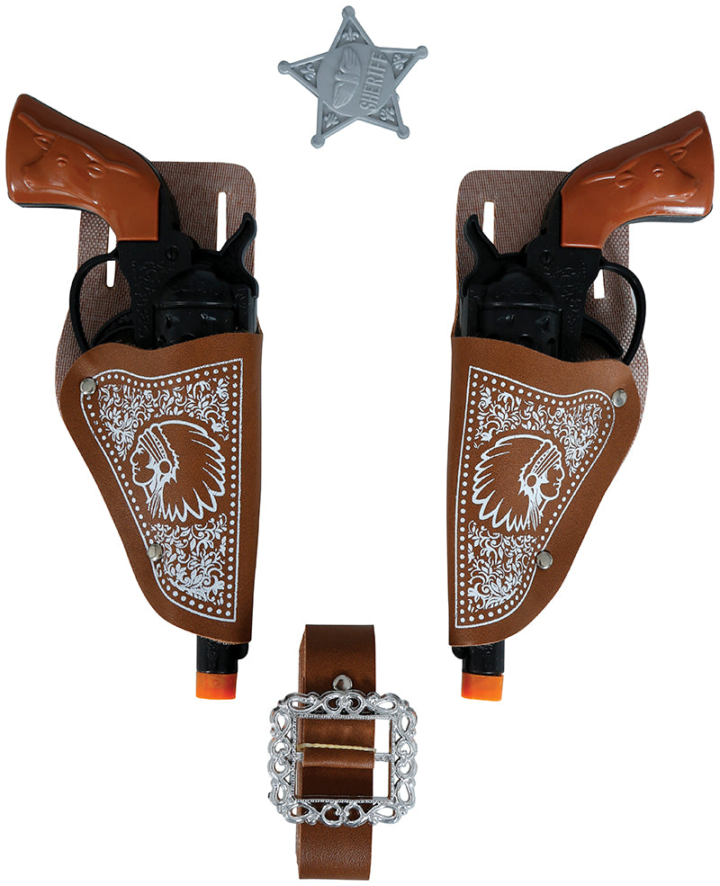 PAIR OF CARTRIDGES WITH 2 PISTOLS OF 20 CMS