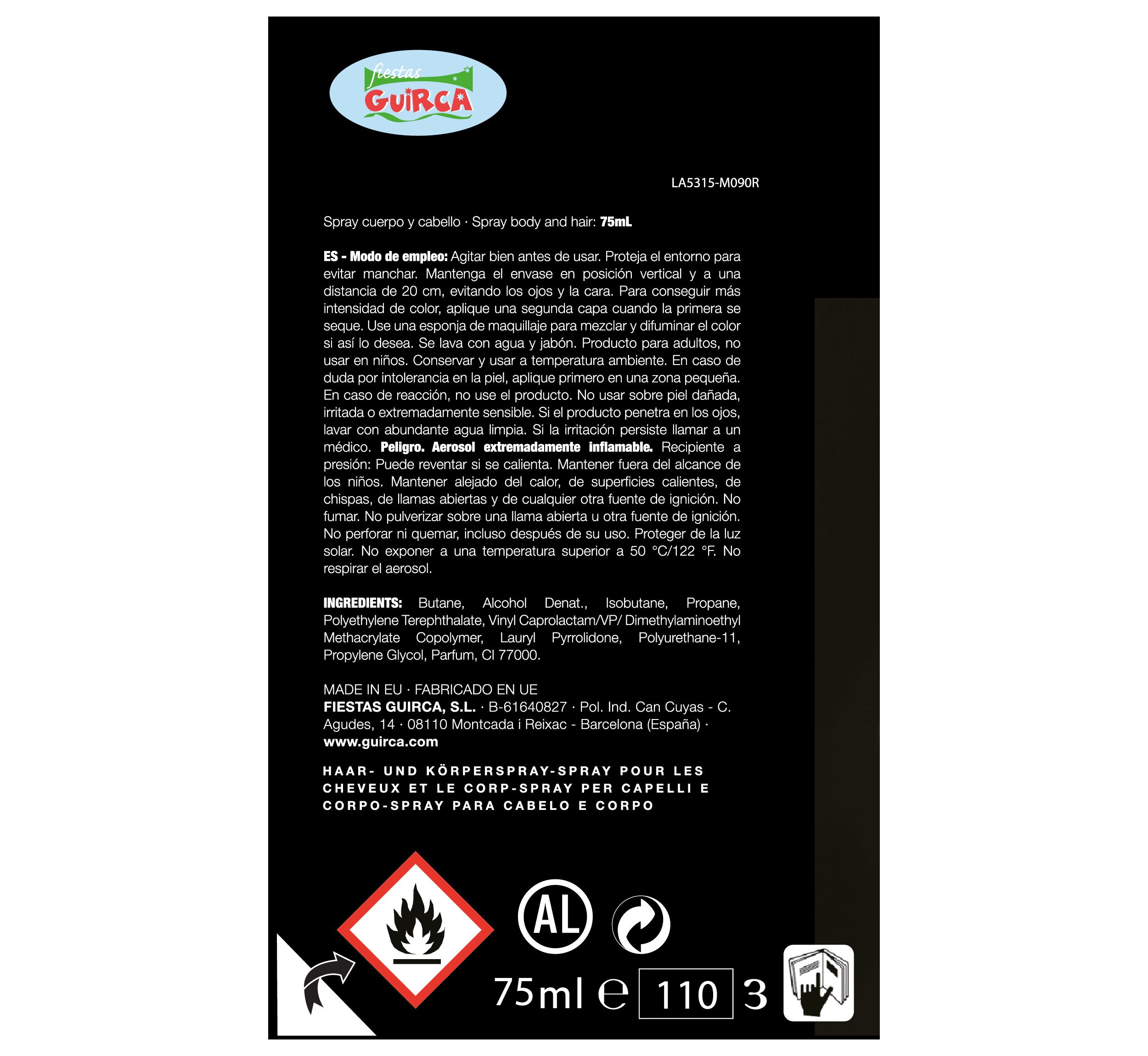 BODY SPRAY, 75 ML