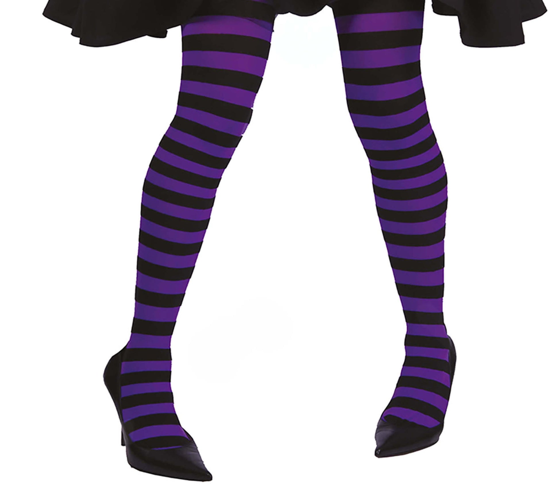 BLACK STRIPED TIGHTS