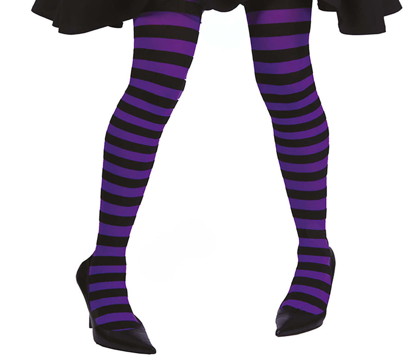 BLACK STRIPED TIGHTS