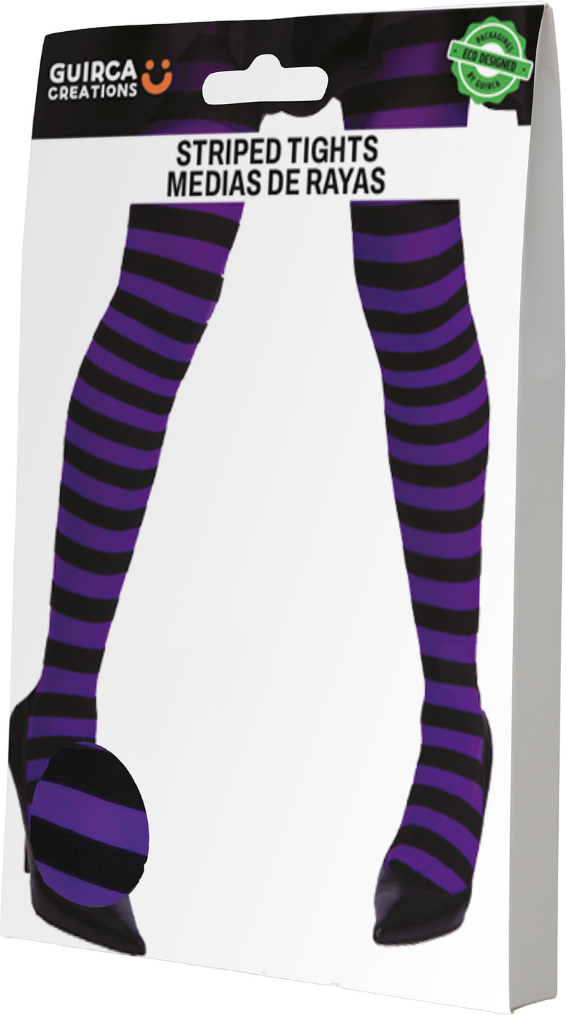 BLACK STRIPED TIGHTS