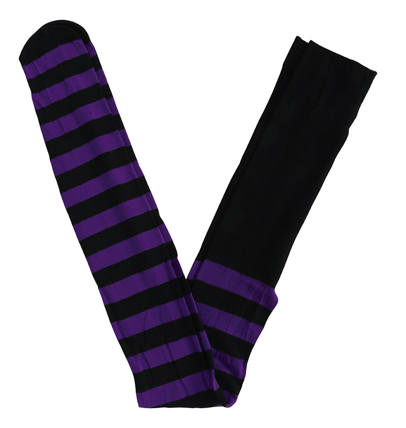 BLACK STRIPED TIGHTS
