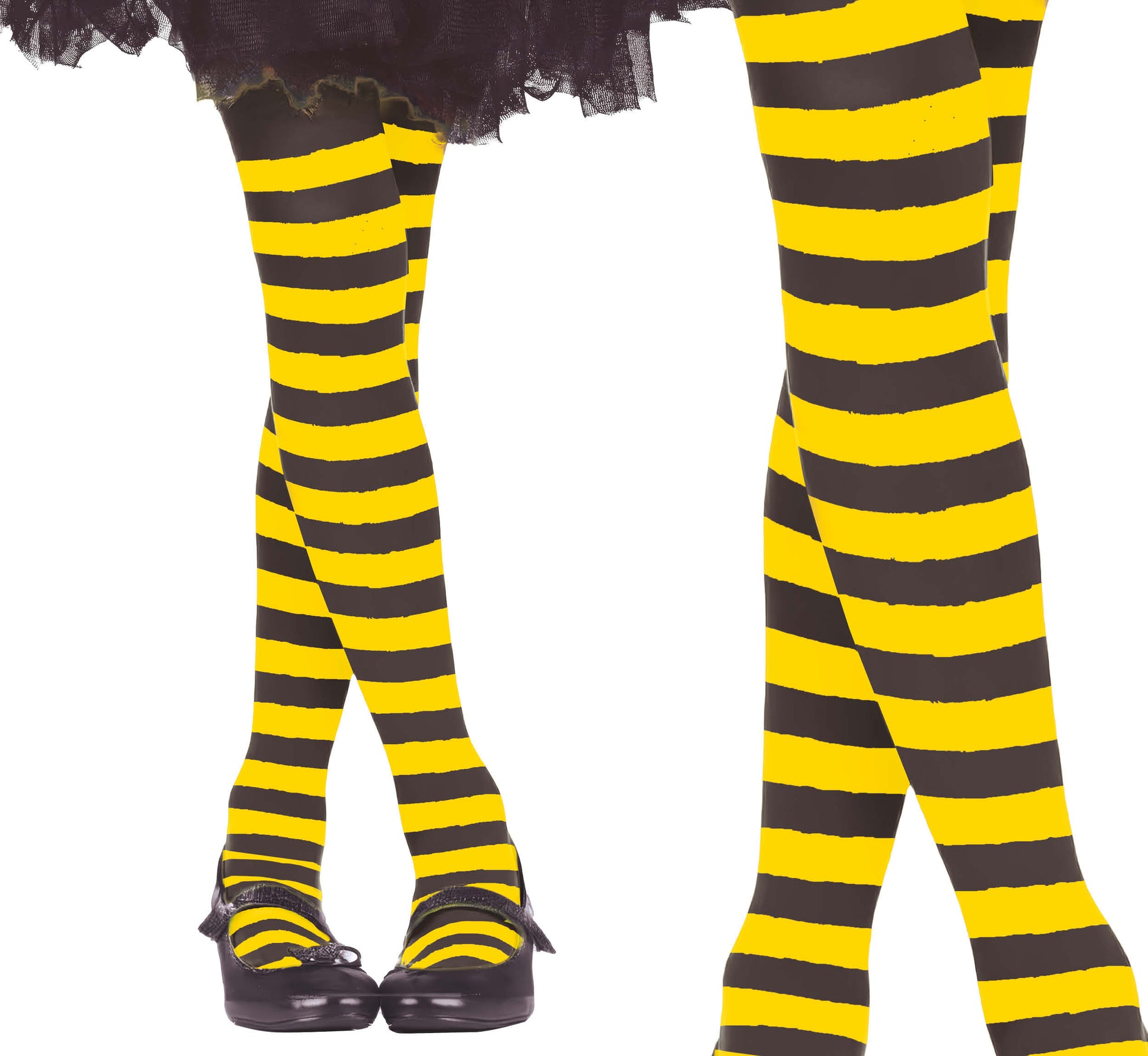 YELLOW STRIPED TIGHTS